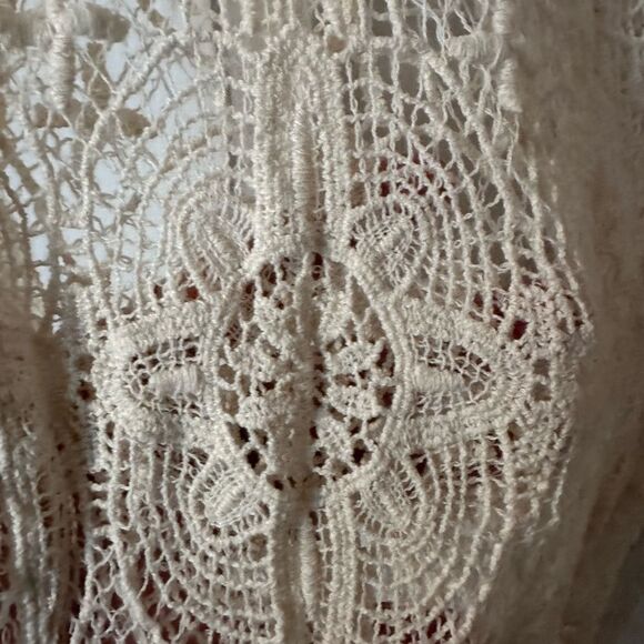 Crystal K Long Sleeve Crochet Style Top - Small/Medium Boho - Picture 2 of 6